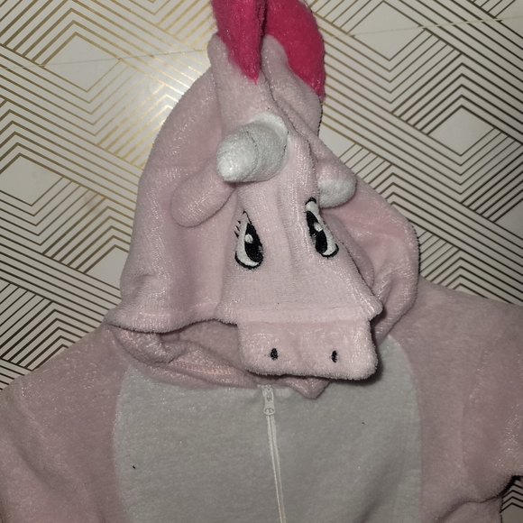 Girls Unicorn Onsie - Picture 2 of 3